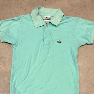 Lacoste Kids Light Blue Polo Shirt GUC Boys 8